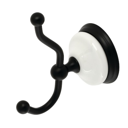Kingston Brass BA1117MB Victorian Robe Hook, Matte Black BA1117MB
